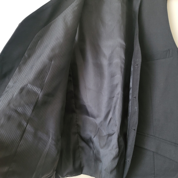H&M Slim Fit Suit Vest Size 38 in Black - Picture 11 of 15